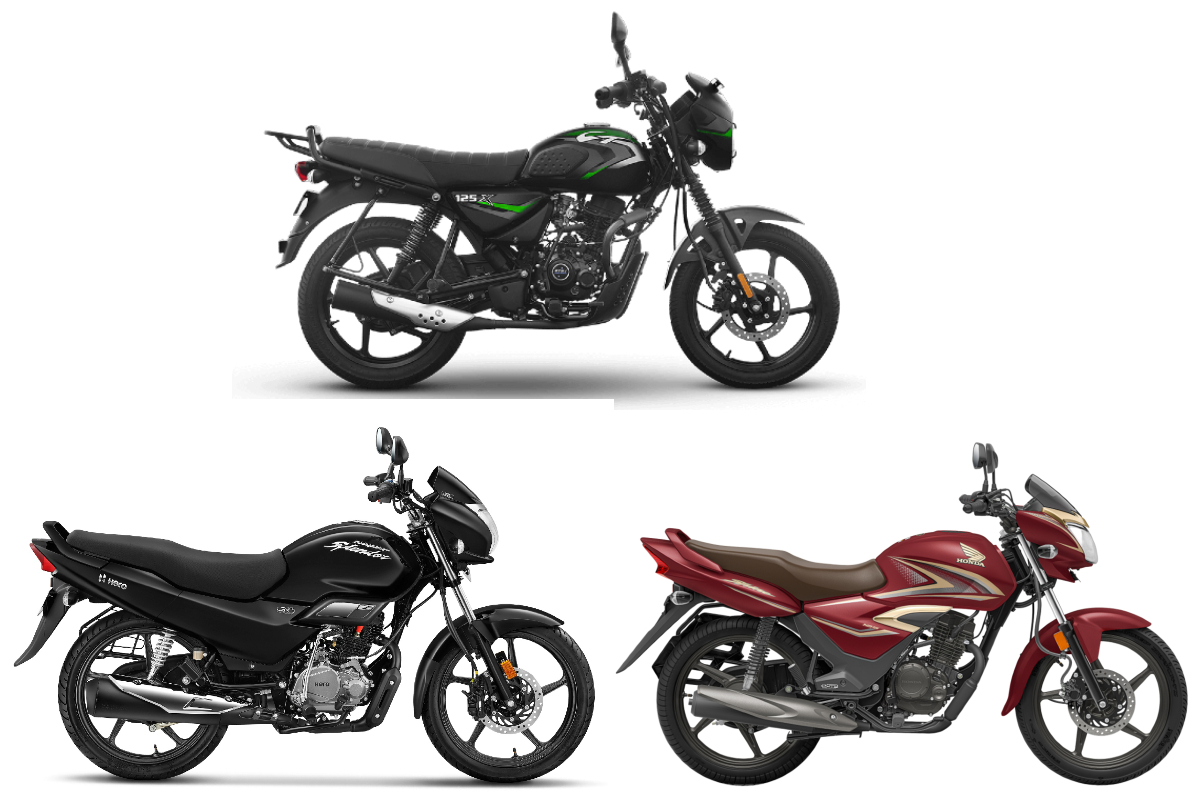 Bajaj CT 125X vs Honda Shine vs Hero Super Splendor